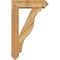 Ekena Millwork Funston Arts and Crafts Rough Sawn Bracket w/ Offset Brace, Western Red Cedar, 6"W x 20"D x 32"H BKT0604X20X32FST03RWR - alternate 3